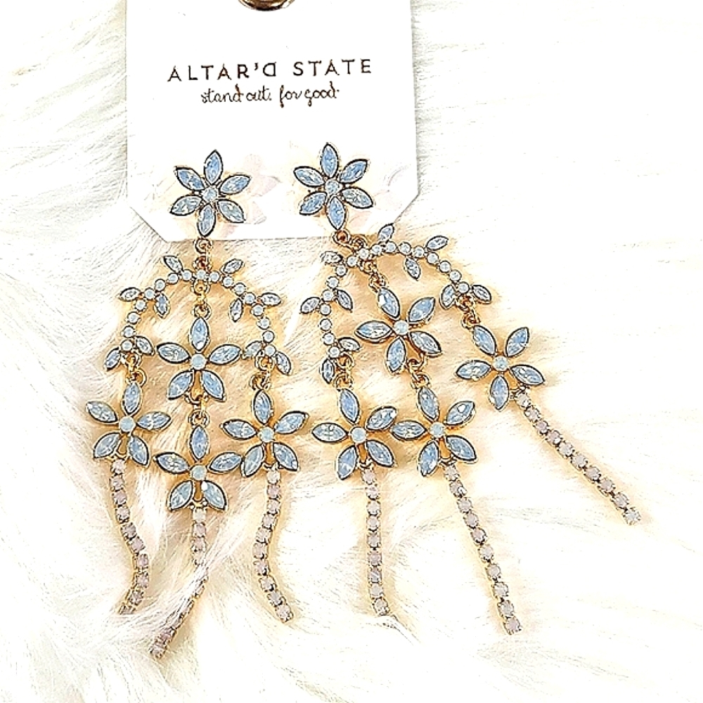 Altard State Post Drop Statement Earrings
